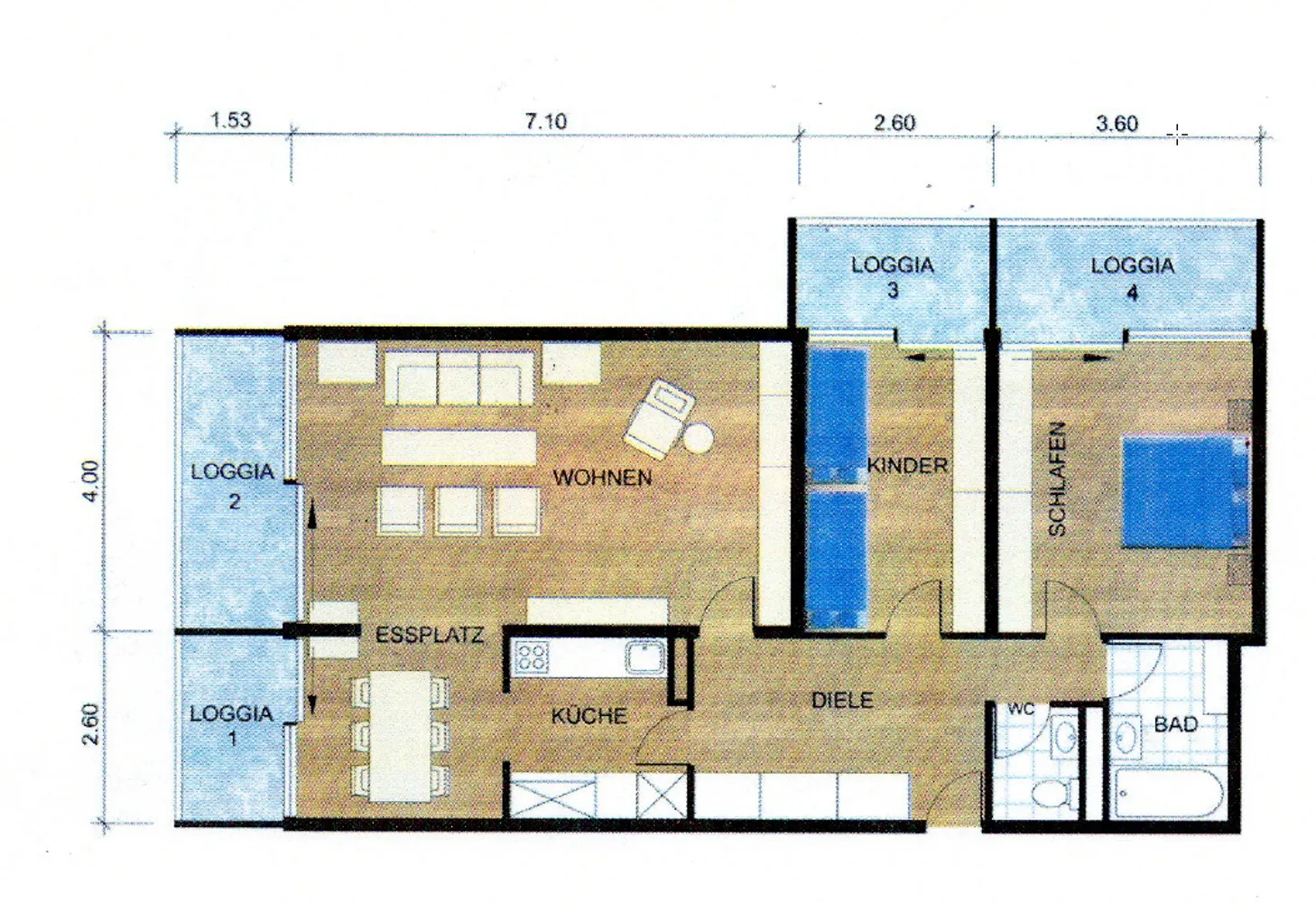 3 room apartment with 98 m² in Munich – Photo 1