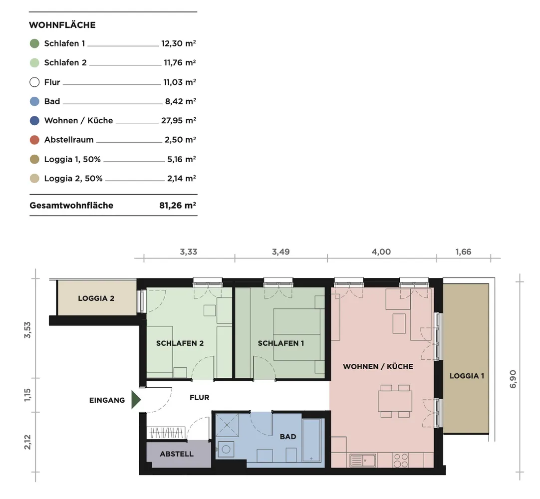 3 Zimmer Wohnung mit 82 m² in Darmstadt – Bild 12