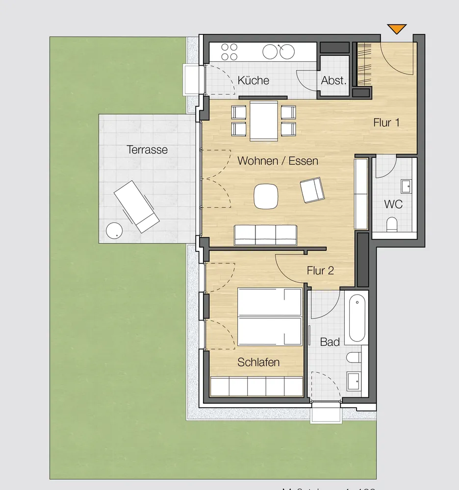 2 room apartment with 68 m² in Düsseldorf – Photo 4