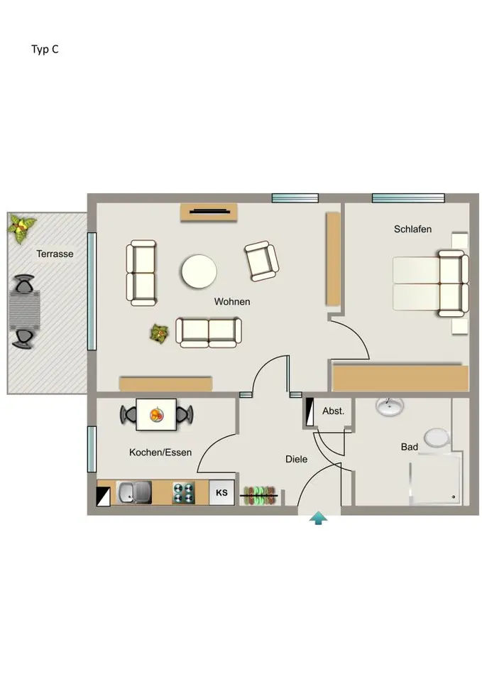 3 Zimmer Wohnung mit 54 m² in Bochum – Bild 5