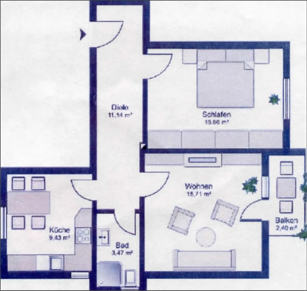 2 Zimmer Wohnung mit 57 m² in Dresden – Bild 7