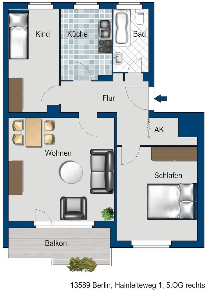 3 Zimmer Wohnung mit 68 m² in Berlin – Bild 8