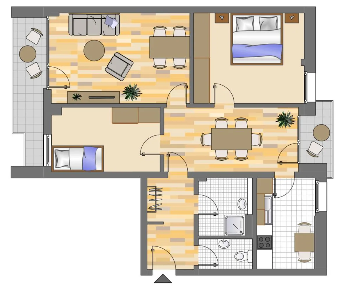3 Zimmer Wohnung mit 81 m² in Düsseldorf – Bild 2