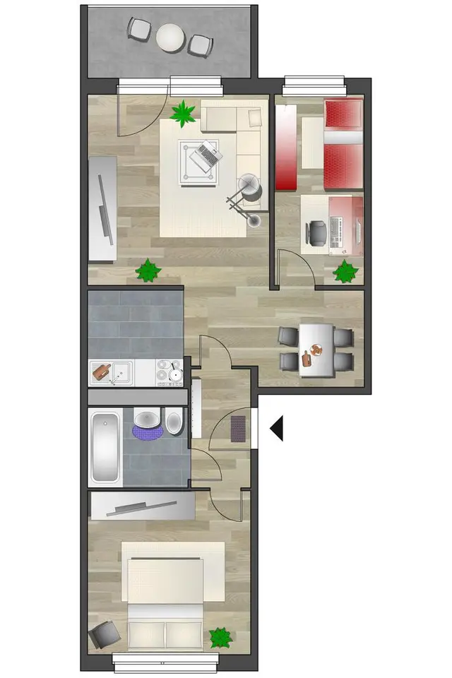 3 Zimmer Wohnung mit 55 m² in Chemnitz – Bild 6