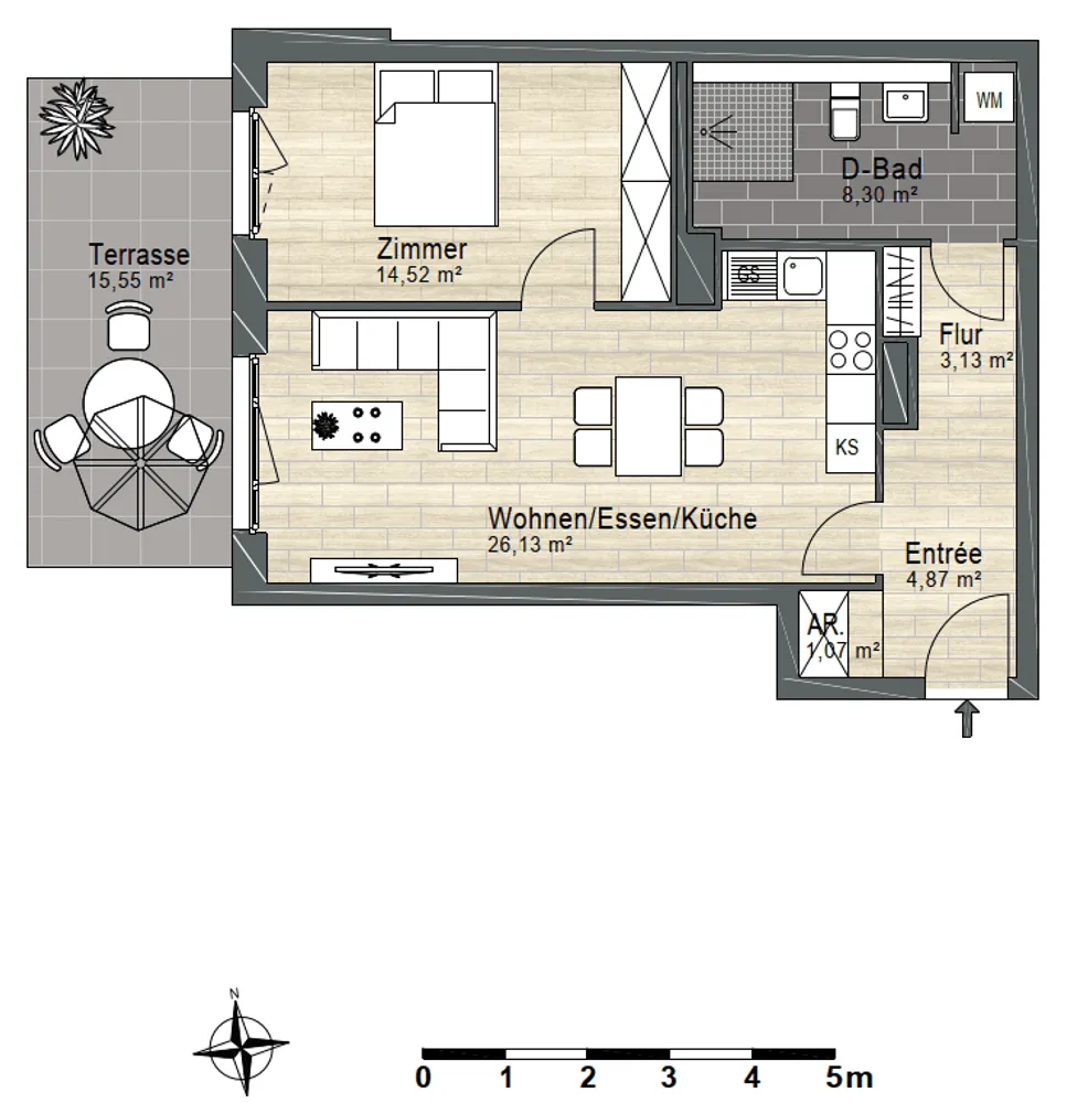 2 Zimmer Wohnung mit 60 m² in Berlin – Bild 7
