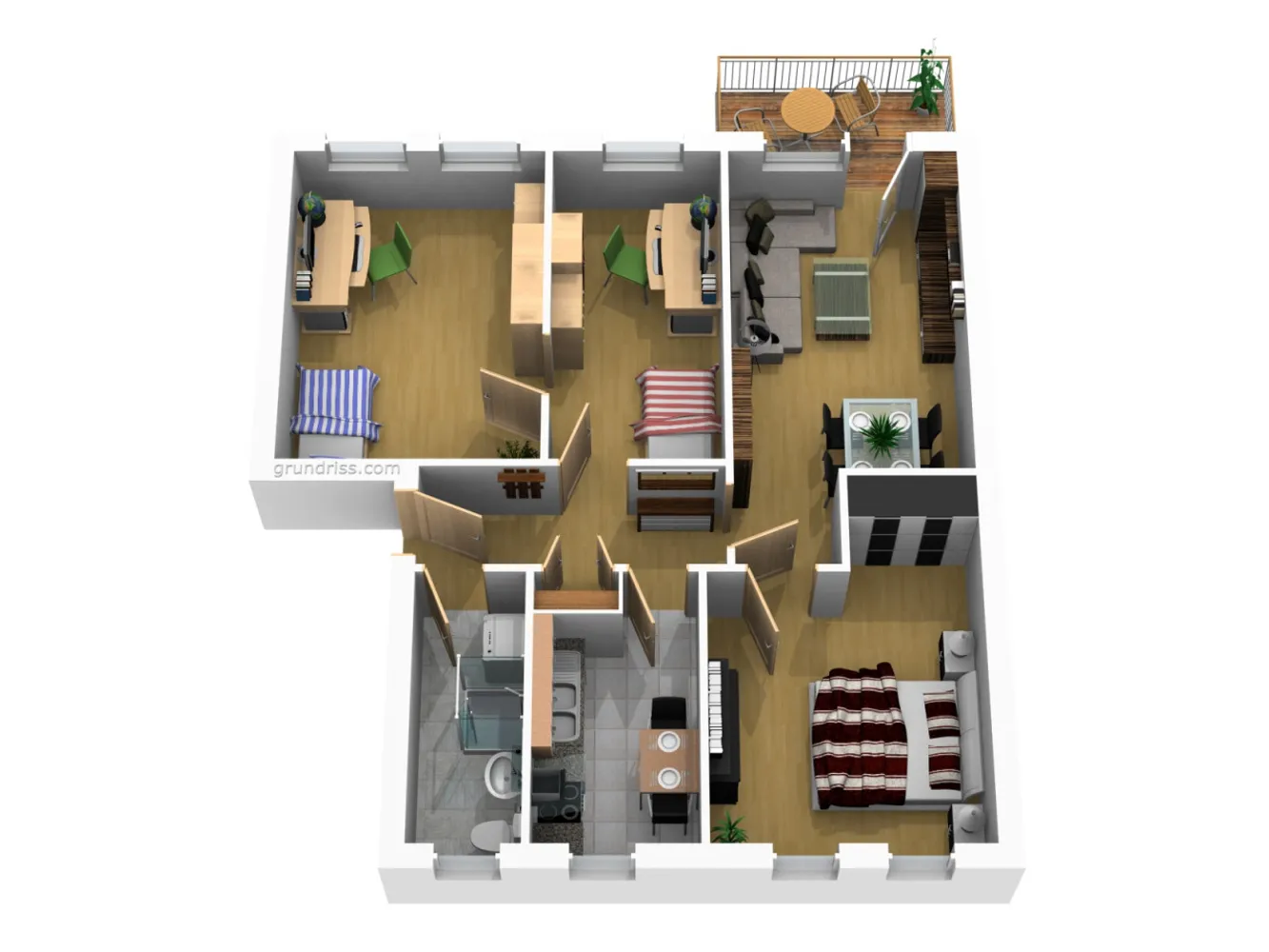 4 room apartment with 74 m² in Magdeburg – Photo 2