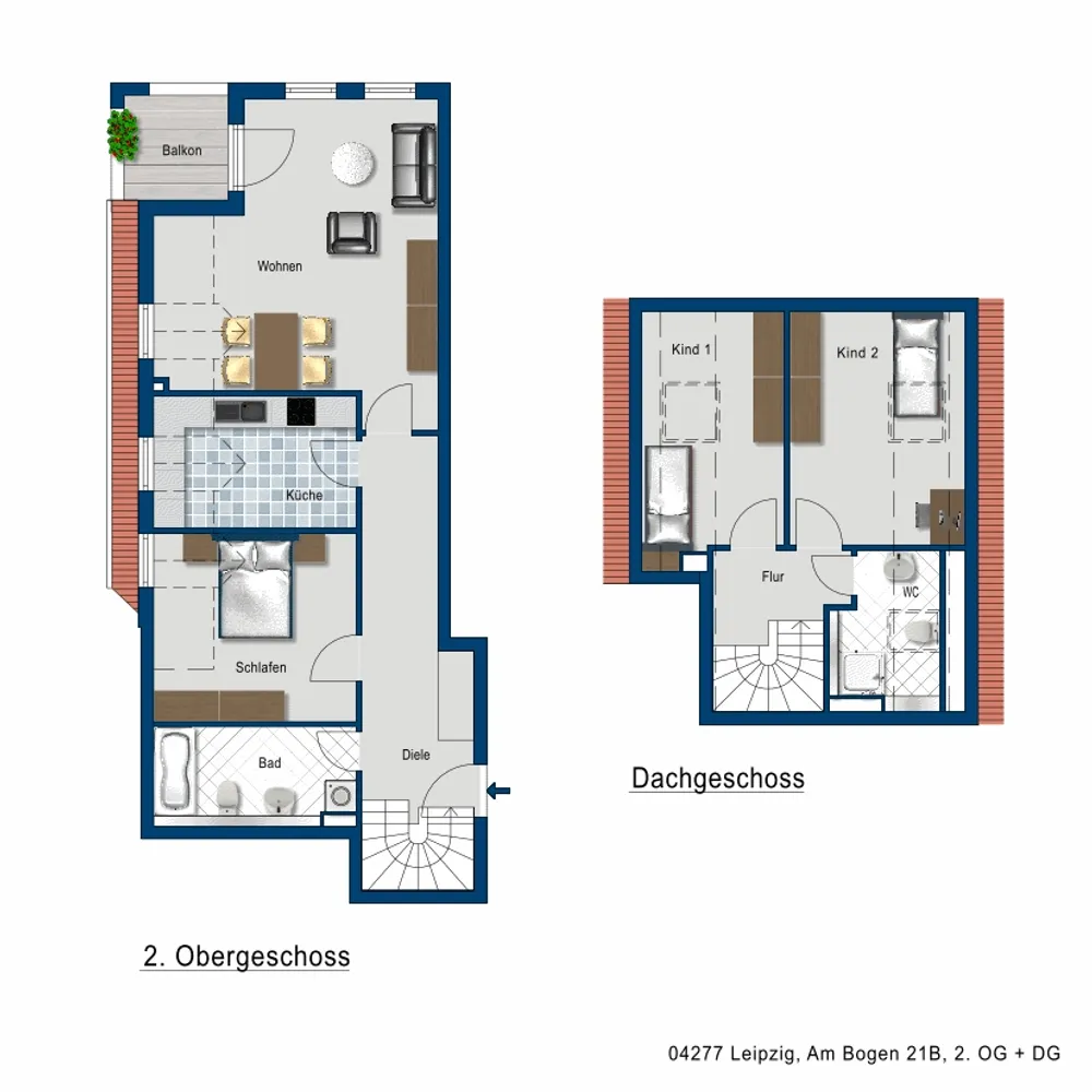 4 Zimmer Wohnung mit 93 m² in Leipzig – Bild 2