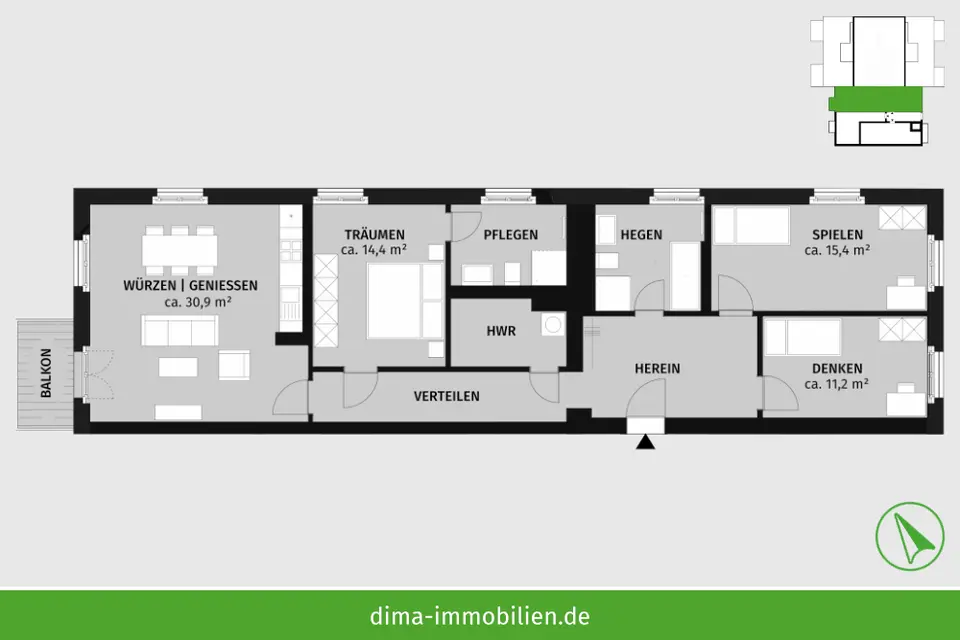 4 Zimmer Wohnung mit 114 m² in Leipzig – Bild 4
