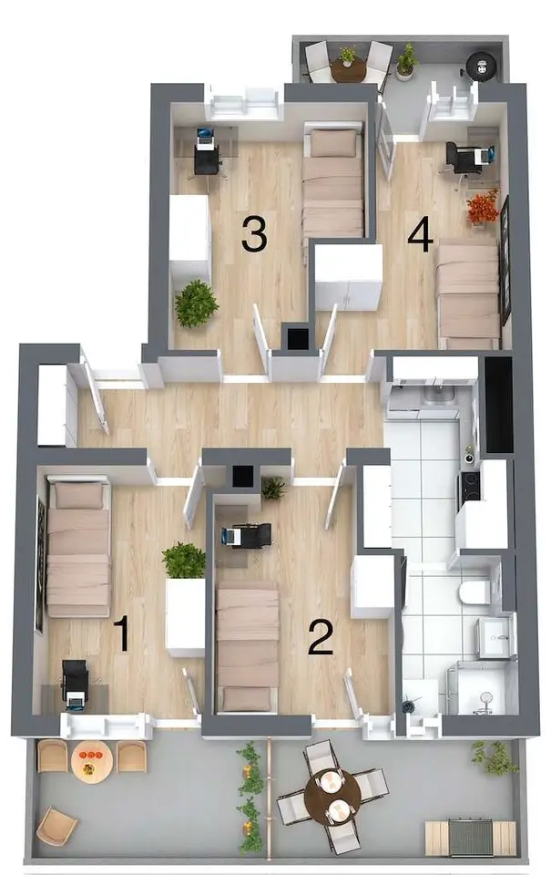 WG-Zimmer mit 19 m² in Mannheim – Bild 7