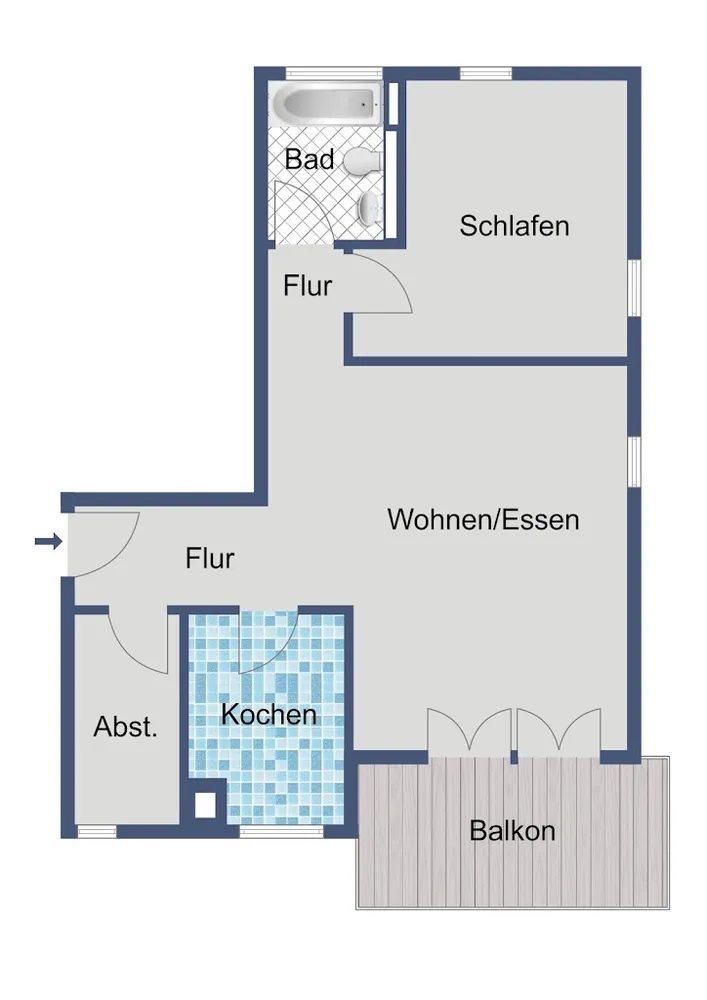 2 Zimmer Wohnung mit 71 m² in Frankfurt am Main – Bild 4