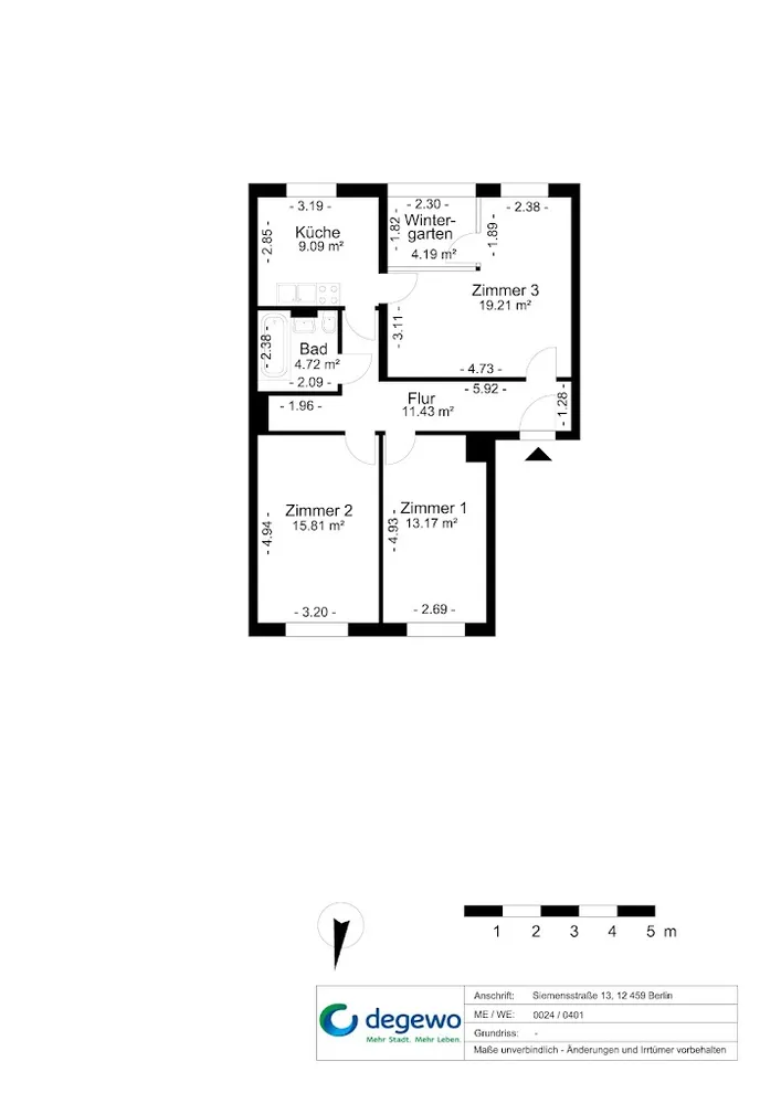 3 Zimmer Wohnung mit 74 m² in Berlin – Bild 9