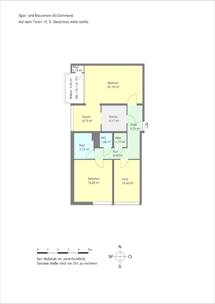3 Zimmer Wohnung mit 82 m² in Dortmund – Bild 6