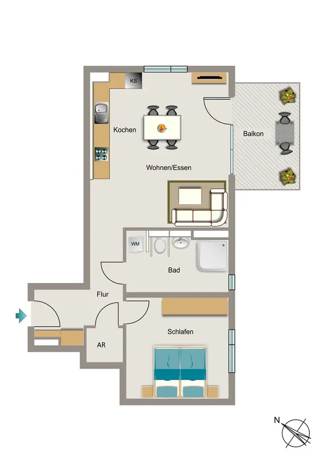 2 Zimmer Wohnung mit 67 m² in Bochum – Bild 5