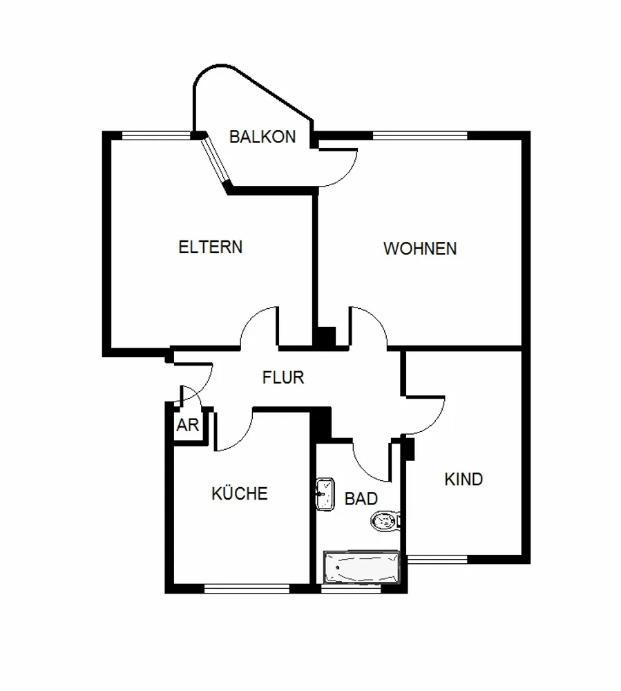 3 Zimmer Wohnung mit 64 m² in Gelsenkirchen – Bild 2