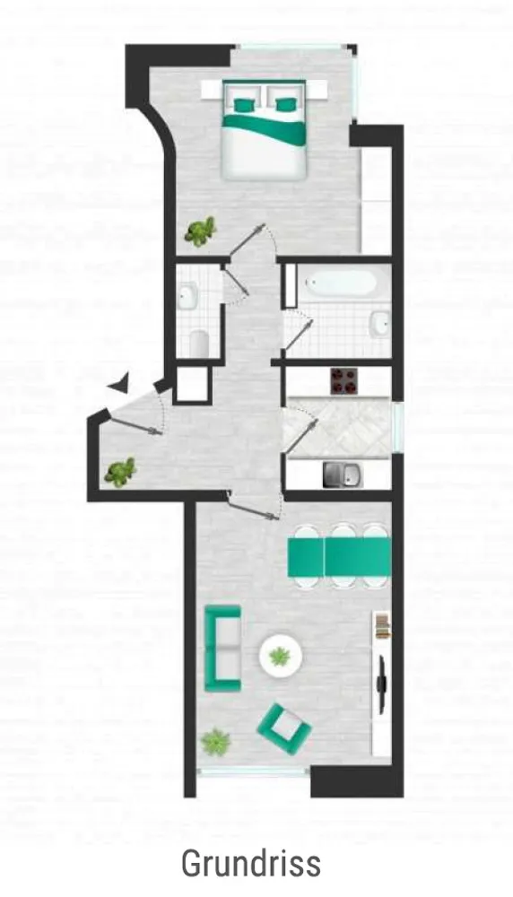 2 Zimmer Wohnung mit 58 m² in Leipzig – Bild 12