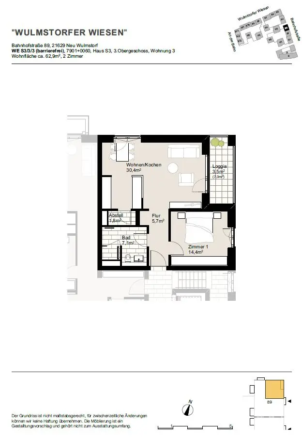 2 Zimmer Wohnung mit 63 m² in Buxtehude – Bild 5
