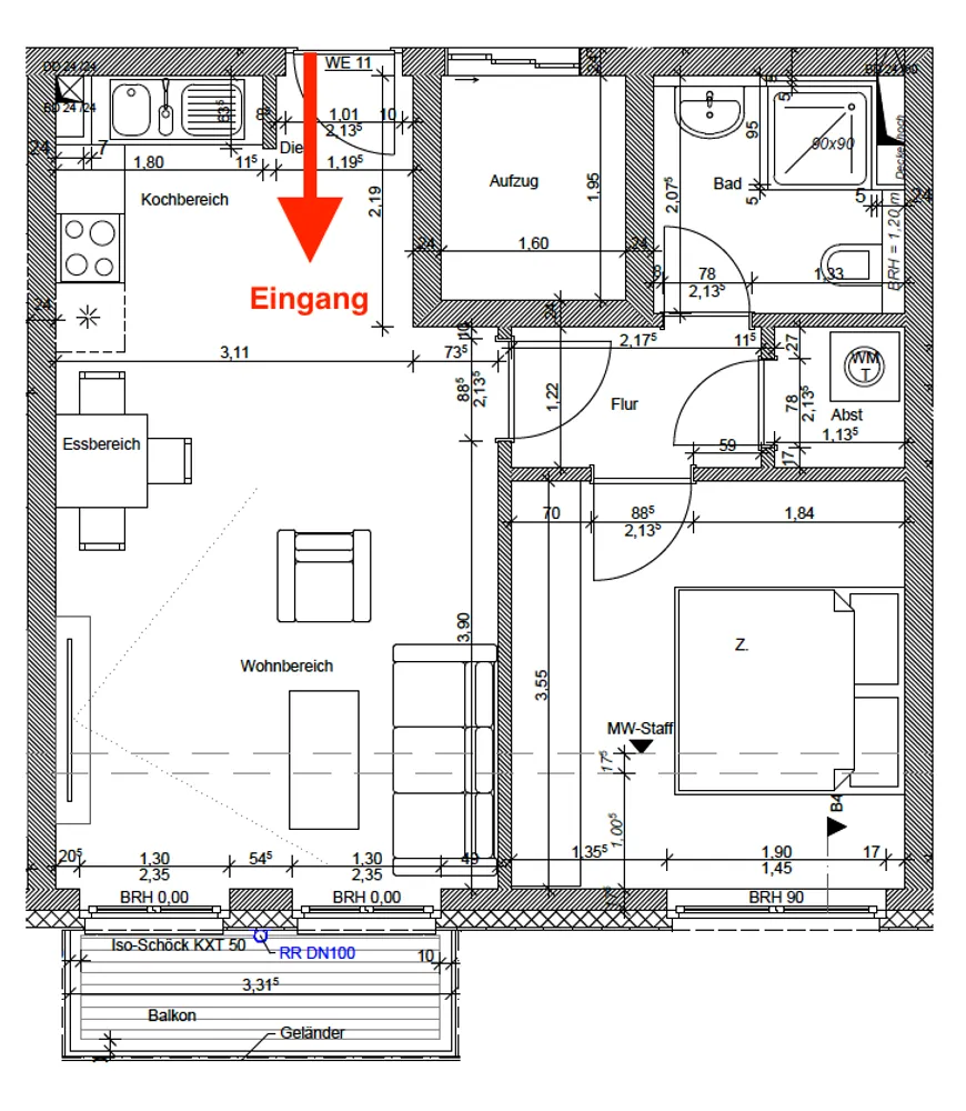 2 Zimmer Wohnung mit 47 m² in Hamburg – Bild 4