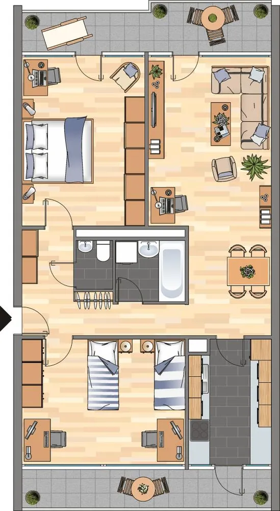 4 Zimmer Wohnung mit 85 m² in Oberhausen – Bild 3