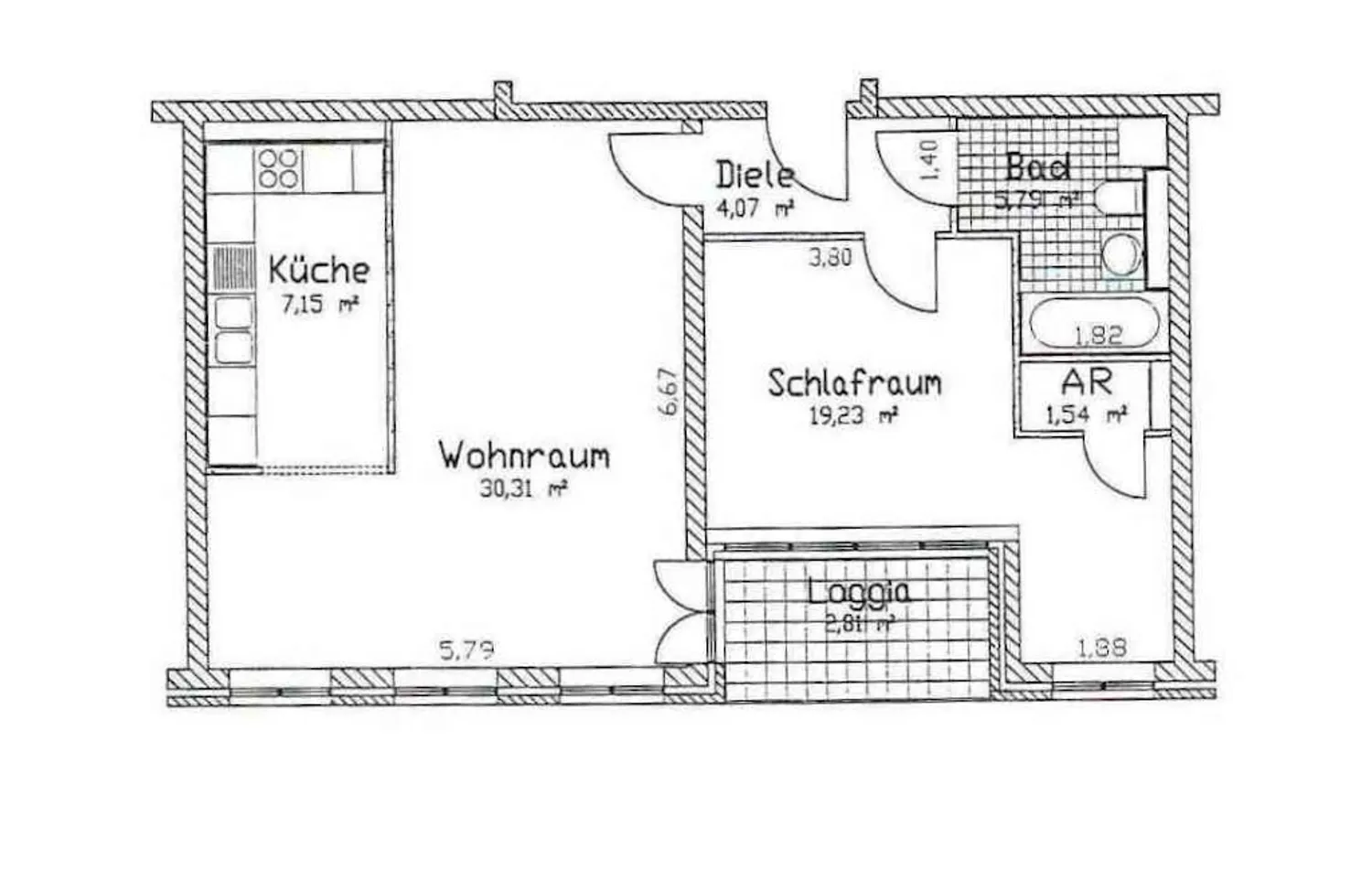 2 room apartment with 69 m² in Berlin – Photo 1
