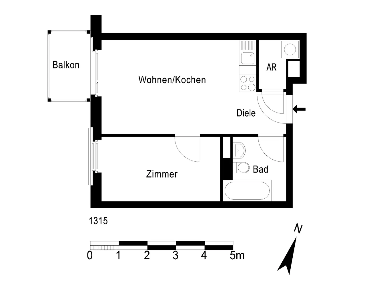 2 room apartment with 38 m² in Berlin – Photo 5