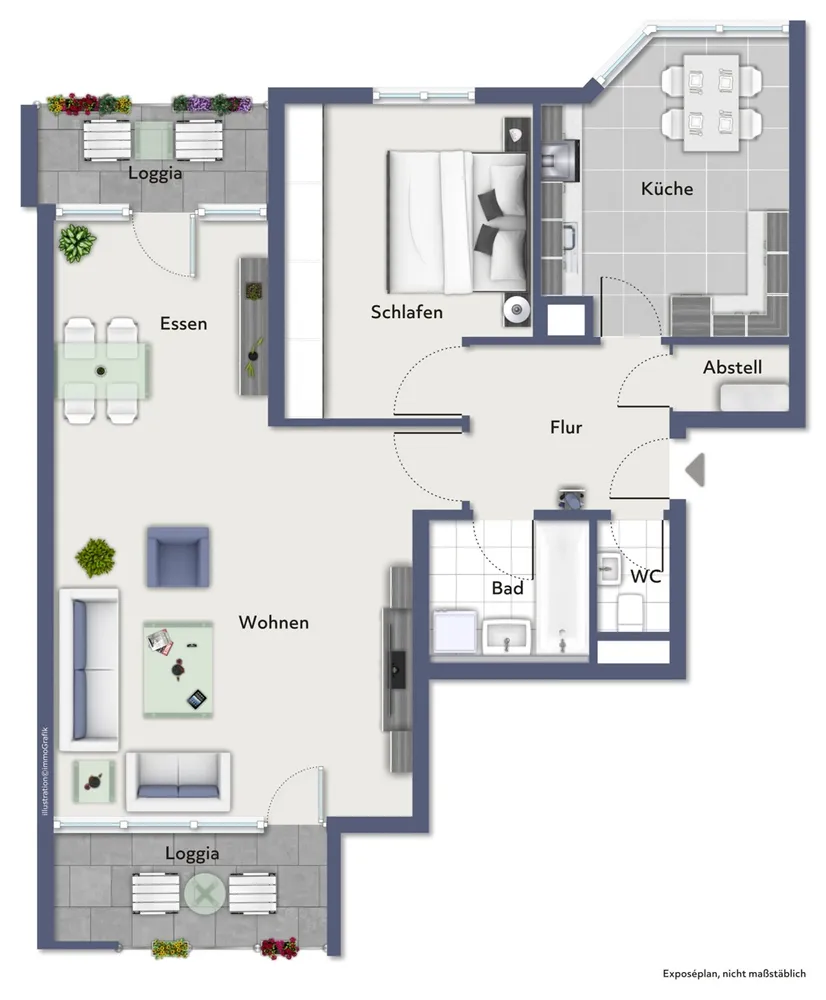 2 Zimmer Wohnung mit 78 m² in Stuttgart – Bild 3