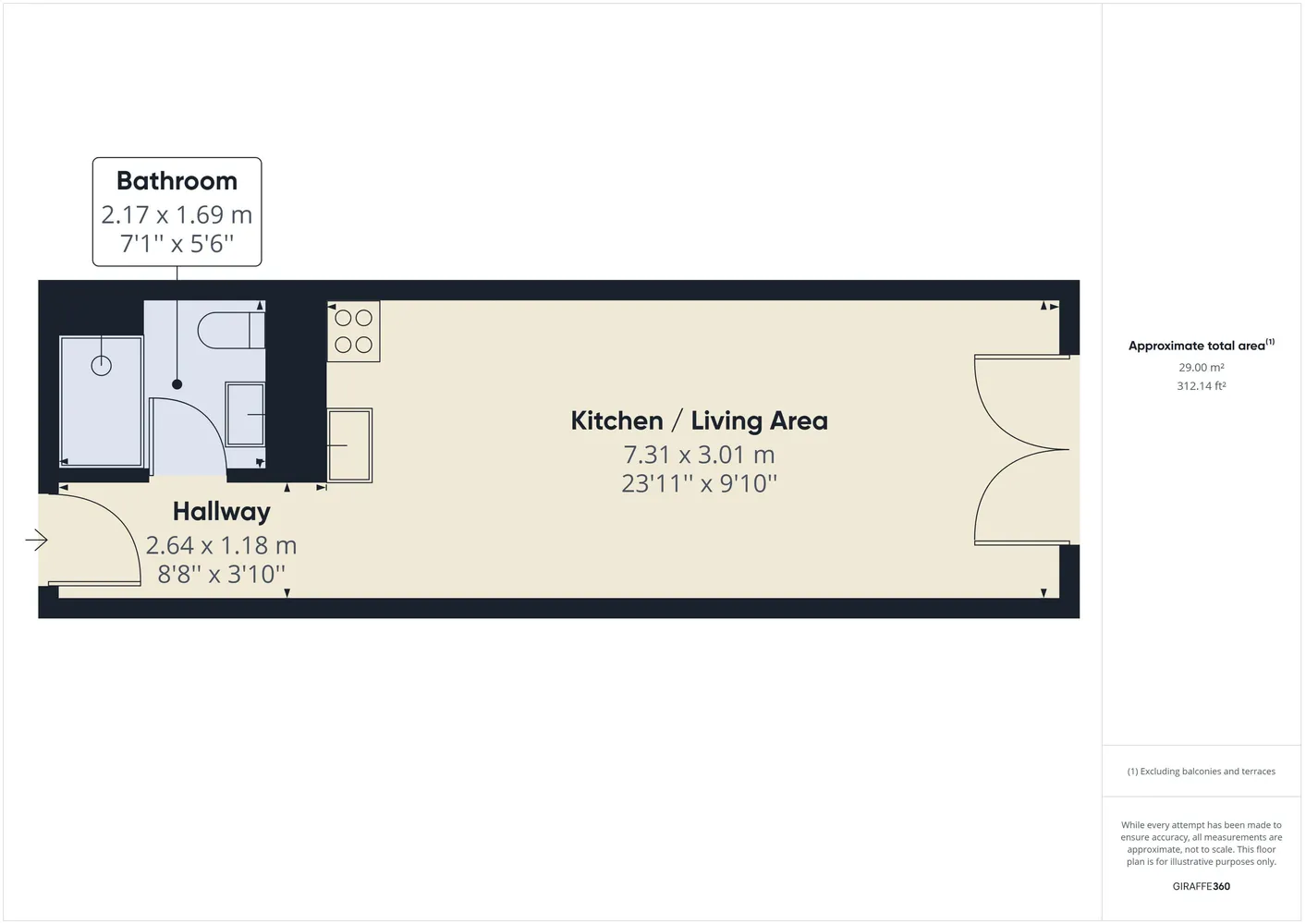 1 Zimmer Wohnung mit 28 m² in Berlin – Bild 6