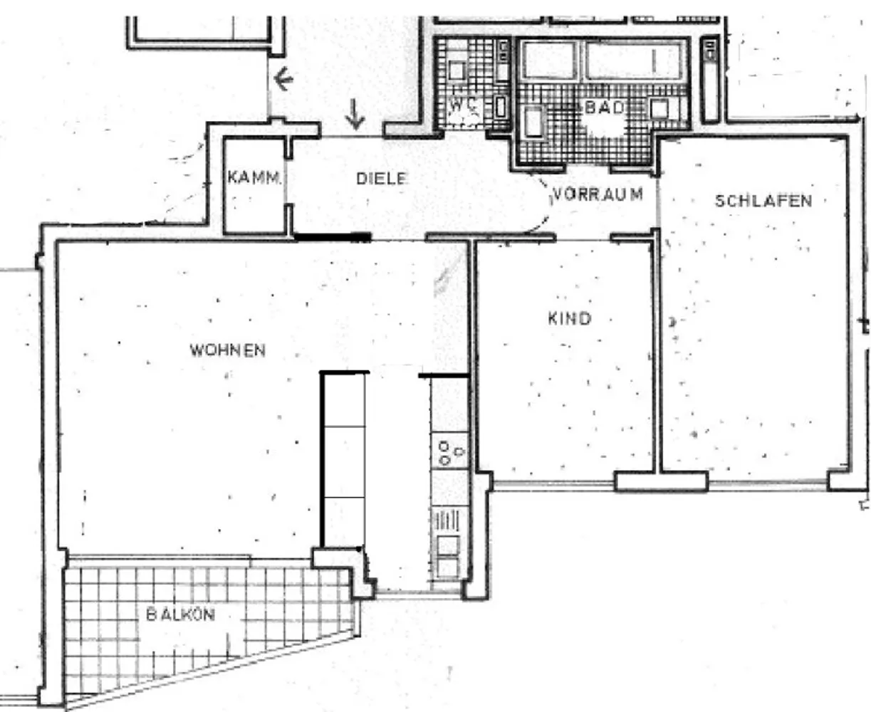 3 Zimmer Wohnung mit 80 m² in Karlsruhe – Bild 2