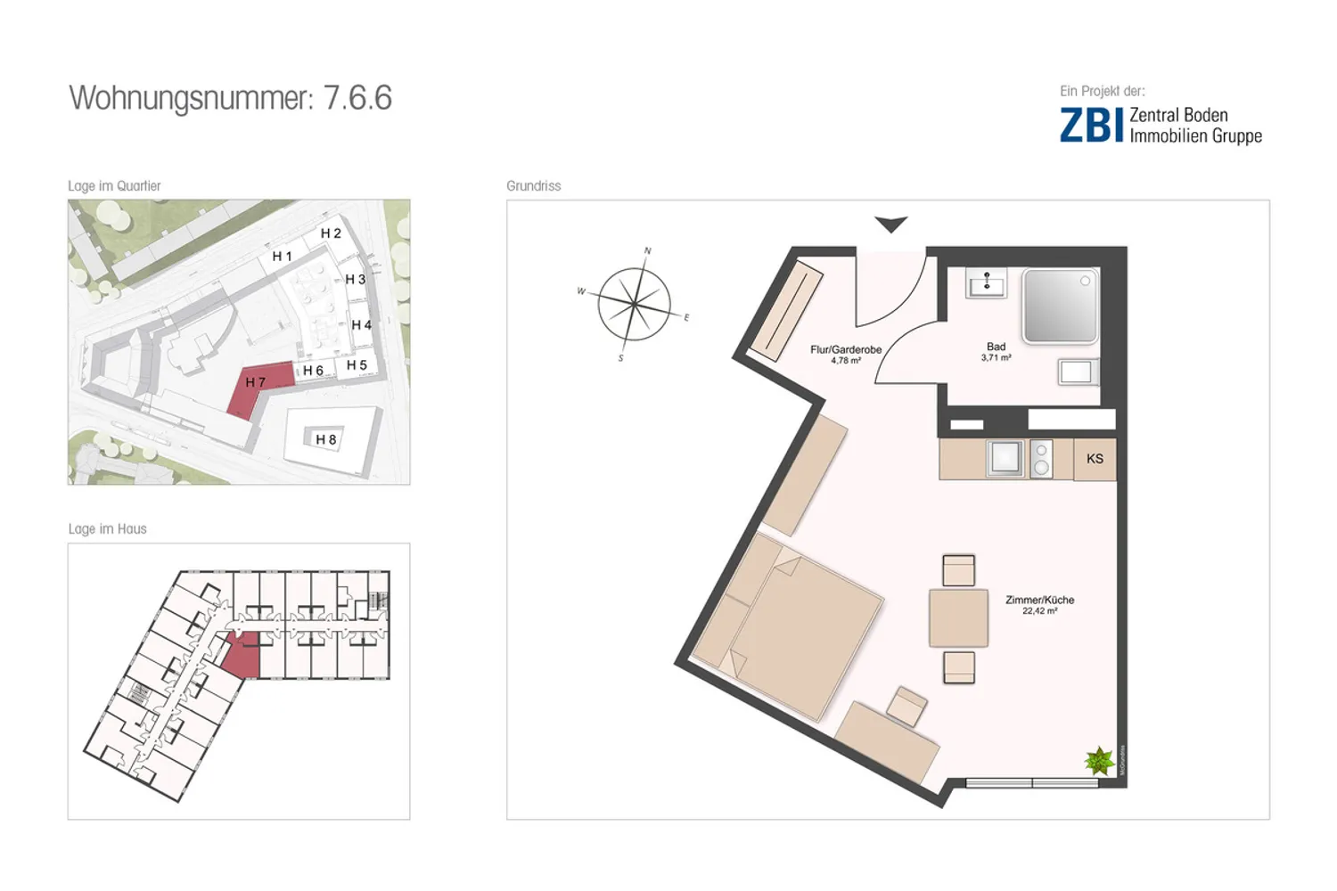 1 Zimmer Wohnung mit 31 m² in Dresden – Bild 5