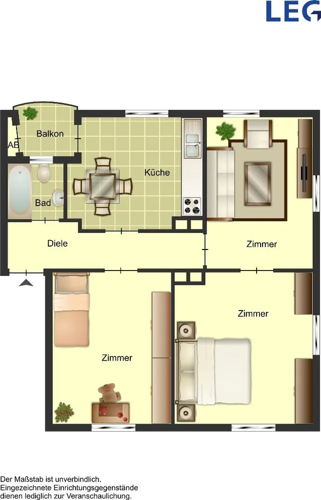3 Zimmer Wohnung mit 8 m² in Paderborn – Bild 8