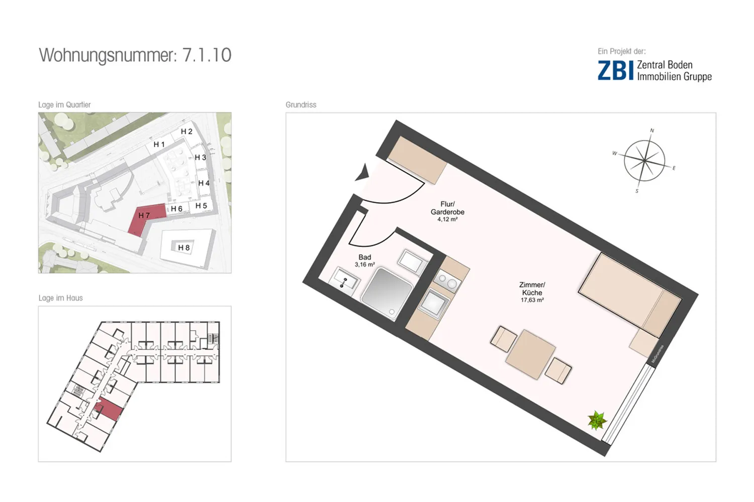 1 Zimmer Wohnung mit 25 m² in Dresden – Bild 3