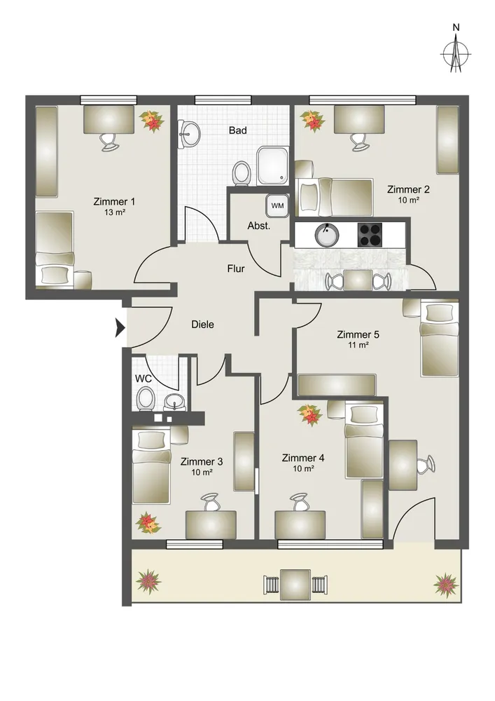 WG-Zimmer mit 10 m² in München – Bild 1