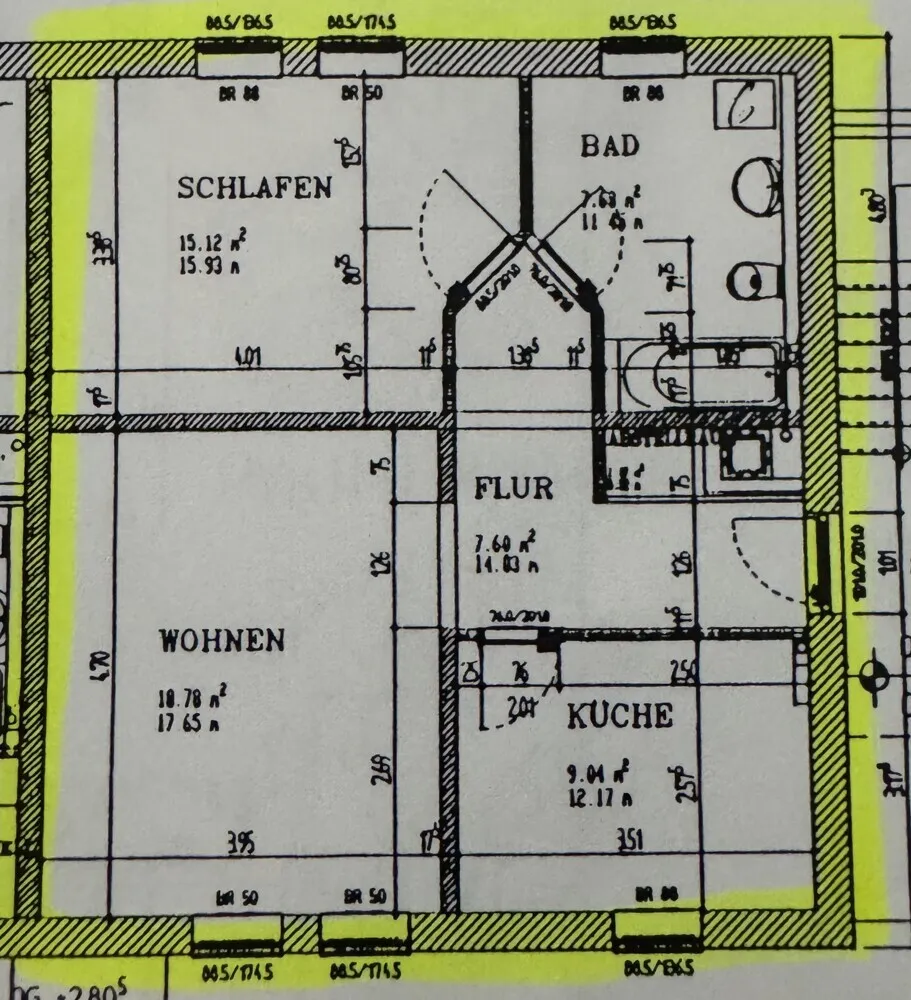 2 Zimmer Wohnung mit 60 m² in Borna – Bild 3