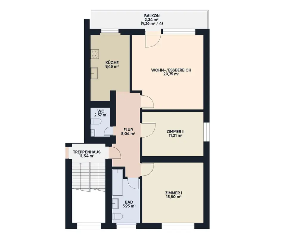 3 Zimmer Wohnung mit 76 m² in Mainz – Bild 9