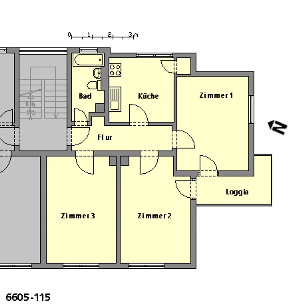 3 Zimmer Wohnung mit 76 m² in Bruchsal – Bild 2