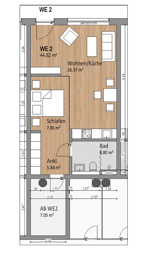 1 Zimmer Wohnung mit 45 m² in Essen – Bild 5