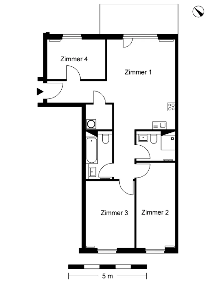 4 Zimmer Wohnung mit 92 m² in Berlin – Bild 2
