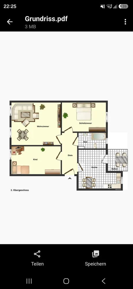 3 Zimmer Wohnung mit 68 m² in Leipzig – Bild 2