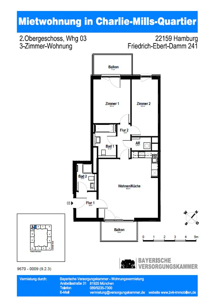 3 Zimmer Wohnung mit 90 m² in Hamburg – Bild 10
