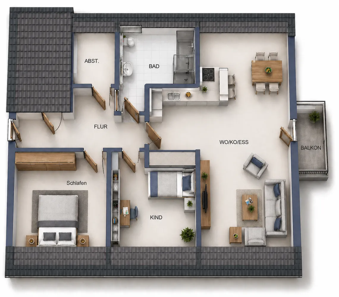 4 Zimmer Wohnung mit 86 m² in Weiden in der Oberpfalz – Bild 3