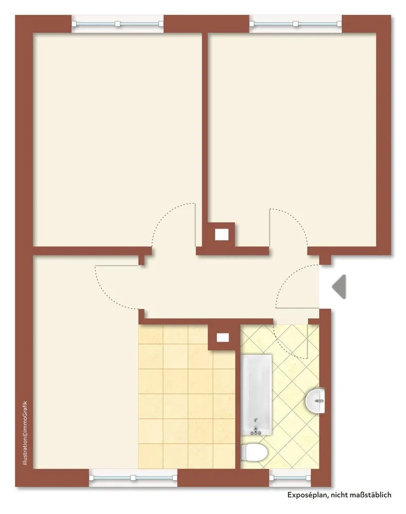 2 room apartment with 51 m² in Singen – Photo 12