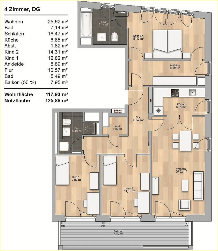 4 Zimmer Wohnung mit 120 m² in München – Bild 12
