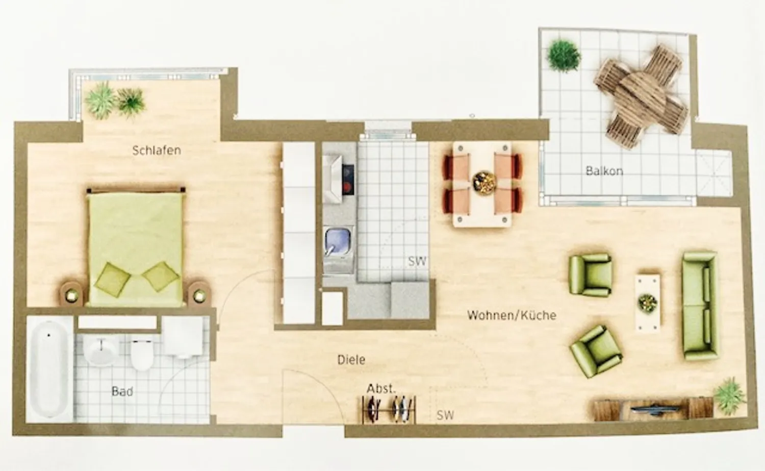 2 Zimmer Wohnung mit 60 m² in München – Bild 5