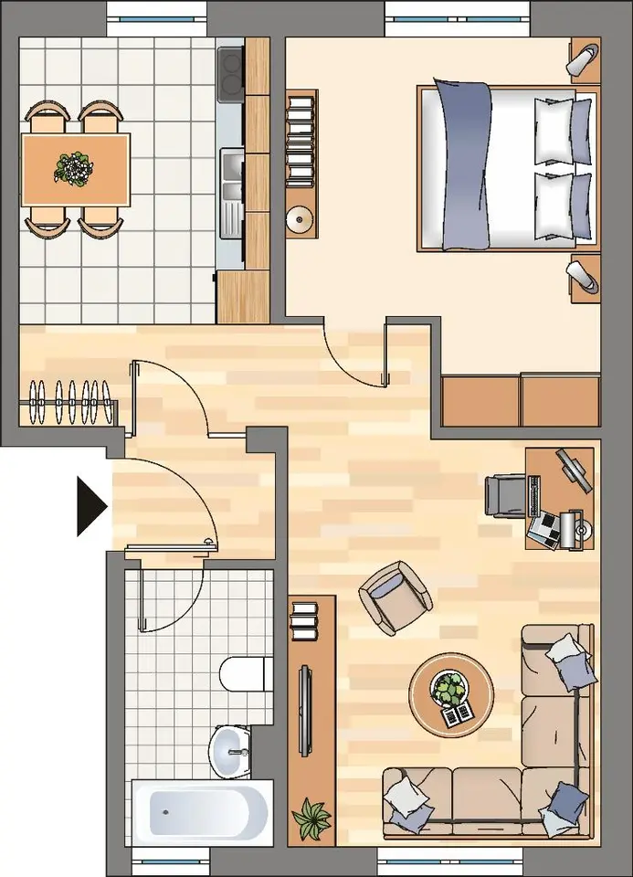 2 Zimmer Wohnung mit 45 m² in Dortmund – Bild 6