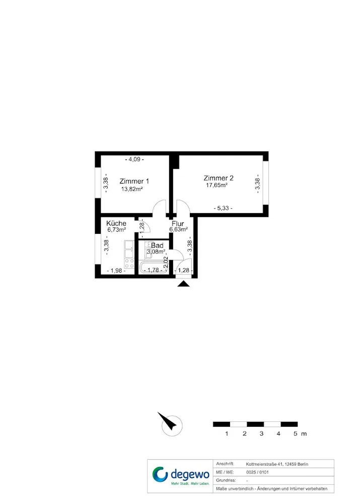 2 Zimmer Wohnung mit 48 m² in Berlin – Bild 7
