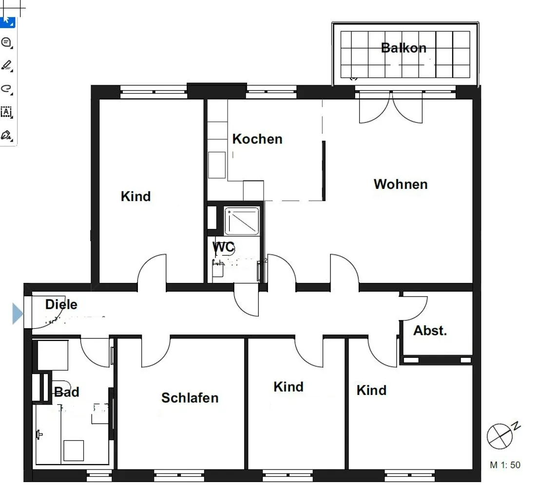 5 Zimmer Wohnung mit 128 m² in Dresden – Bild 2
