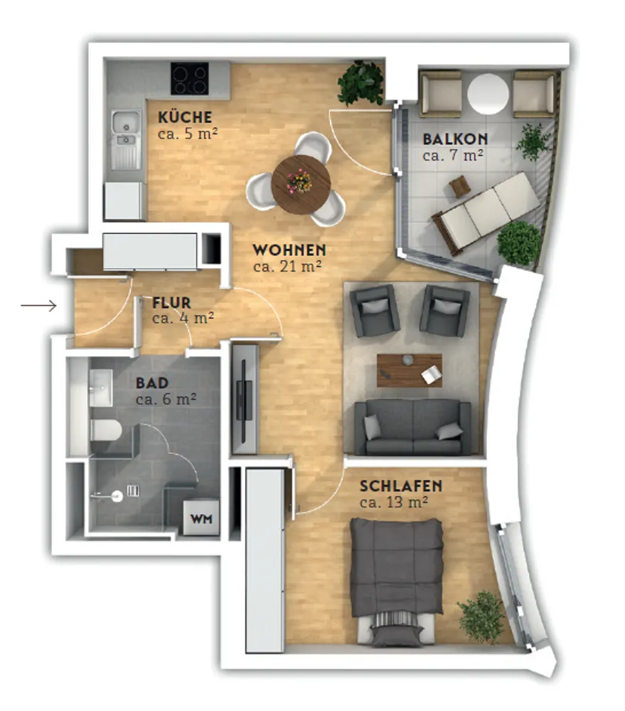 2 Zimmer Wohnung mit 57 m² in Bremen – Bild 8