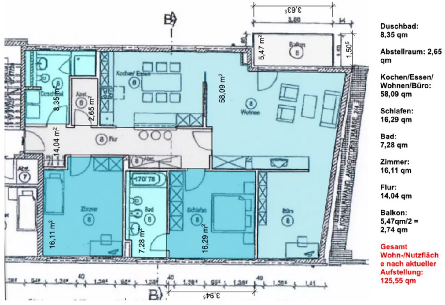 4 Zimmer Wohnung mit 126 m² in München – Bild 8