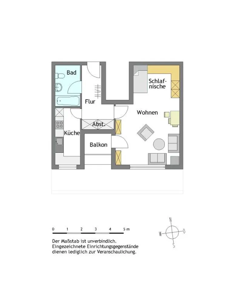 1 Zimmer Wohnung mit 48 m² in Mülheim an der Ruhr – Bild 2
