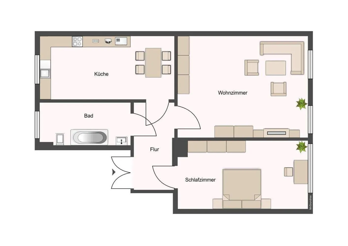 2 room apartment with 55 m² in Chemnitz – Photo 7