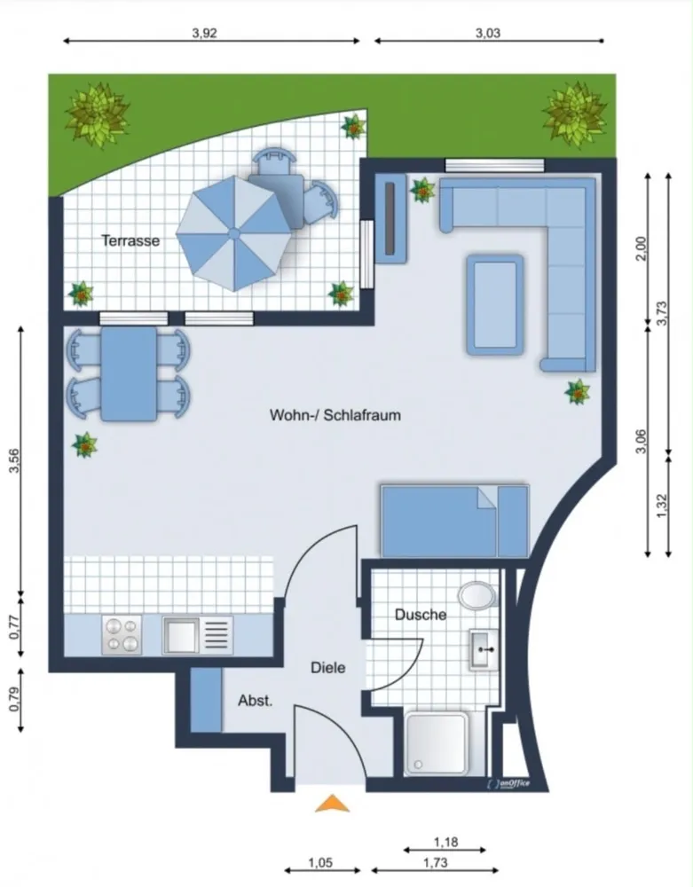 1 Zimmer Wohnung mit 46 m² in Berlin – Bild 2